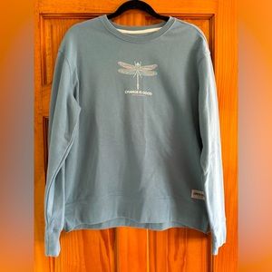 Life is Good Dragonfly sweatshirt- Size large